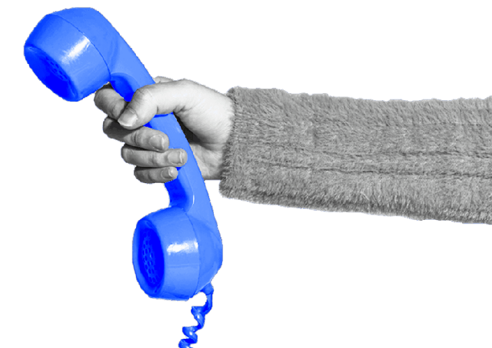 Hand w phone (simple banner)